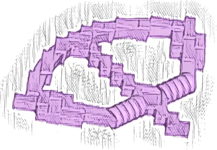 Minifigure, Weapon Bow, Pixelated with Arrow Drawn (Minecraft)