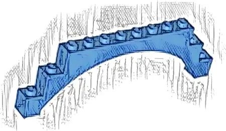 Arch 1 x 12 x 3 Raised Arch with 5 Cross Supports