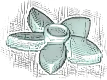 Friends Accessories Hair Decoration, Flower with Pointed Petals and Small Pin