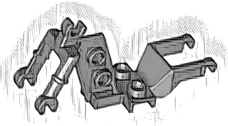 Motorcycle Chassis, Clip for Handle
