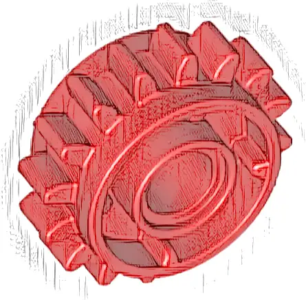 Technic, Gear 16 Tooth with Clutch on Both Sides