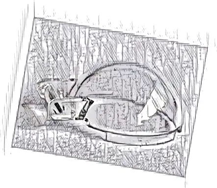 Windscreen 4 x 4 x 1 2/3 Canopy Half Sphere with Bar Handle