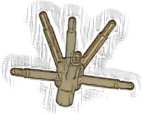 Plant Flower Stem with Bar and 6 Stems