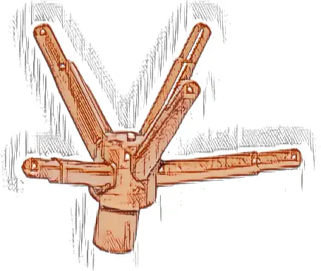 Plant Flower Stem with Bar and 6 Stems