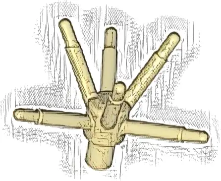 Plant Flower Stem with Bar and 6 Stems