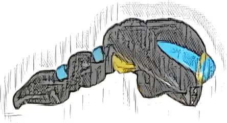 Mini Doll, Hair Friends Long with Ponytail Braided with 2 Bands with Medium Azure Tiara and Gold Earrings Pattern