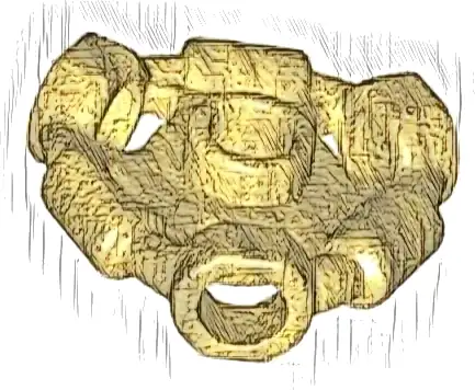 Minifigure, Weapon Holder Ring with 3 Bars and 3 Bar Holes (Ninjago Aeroblade Center) - Open Stud