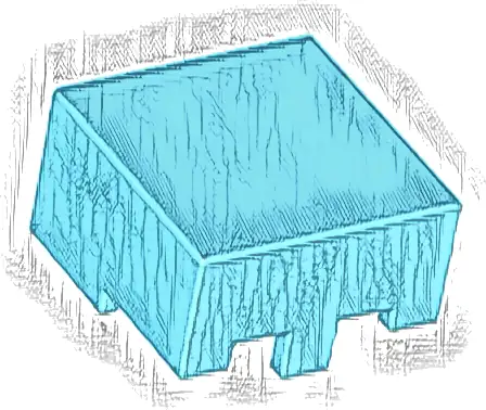 Minifigure, Headgear Helmet Rectangular (Minecraft)