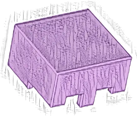 Minifigure, Headgear Helmet Rectangular (Minecraft)