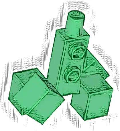 Body Pixelated with Cube Feet, Minecraft Creeper