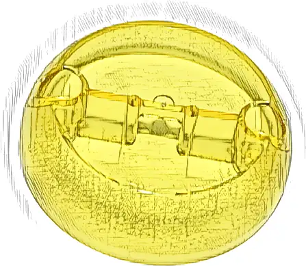 Cylinder Hemisphere 7 x 7 Flat (Pod Half) with 2 Pin Holes