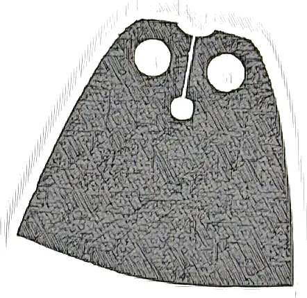 Minifigure Cape Cloth, Standard - Spongy Stretchable Fabric - 3.9cm Height