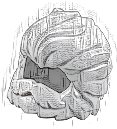 Minifigure, Hair Swept Back and Wavy with Short Beard