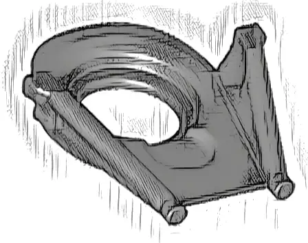 Minifigure Neck Collar SW Darth Vader Helmet Bottom