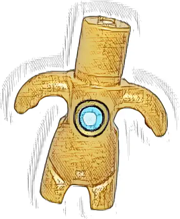 Body, Dreamzzz Creature / Dreamling with Medium Azure and White Circle with Gold and Black Outline Pattern