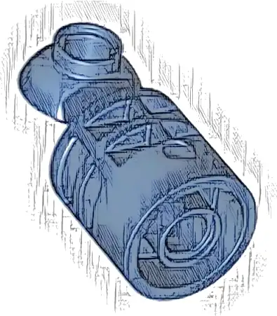 Technic Rotation Joint Cylinder with Pin Hole and Rotation Joint Ball Half