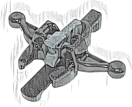 Minifigure, Weapon Crossbow with Mini Blaster / Shooter with Dark Bluish Gray Trigger (20105 / 15392)