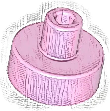 Tile, Round 1 x 1 with Bar and Pin Holder