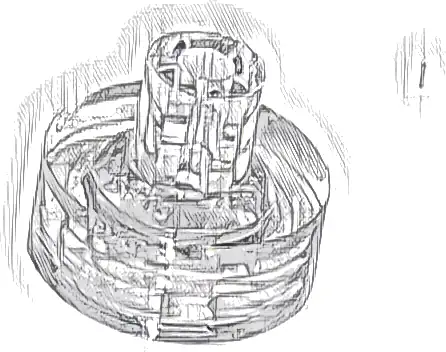 Tile, Round 1 x 1 with Bar and Pin Holder
