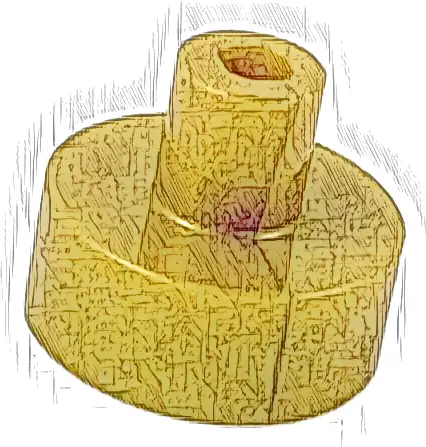 Tile, Round 1 x 1 with Bar and Pin Holder