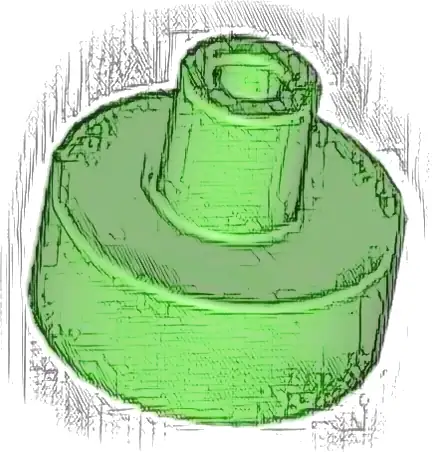 Tile, Round 1 x 1 with Bar and Pin Holder