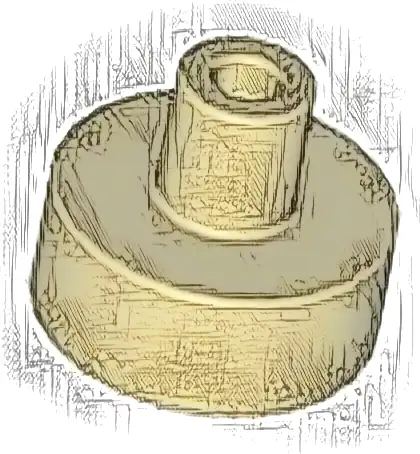 Tile, Round 1 x 1 with Bar and Pin Holder