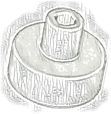 Tile, Round 1 x 1 with Bar and Pin Holder