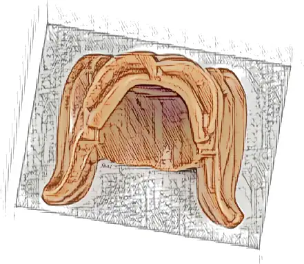 Minifigure, Hair Female Pigtails High, Long Bangs, Hole on Top