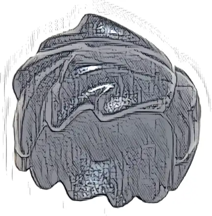 Minifigure, Hair Short Tousled with Side Part and Lock Sticking Up