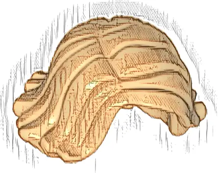 Minifigure, Hair Female Short Swept Sideways