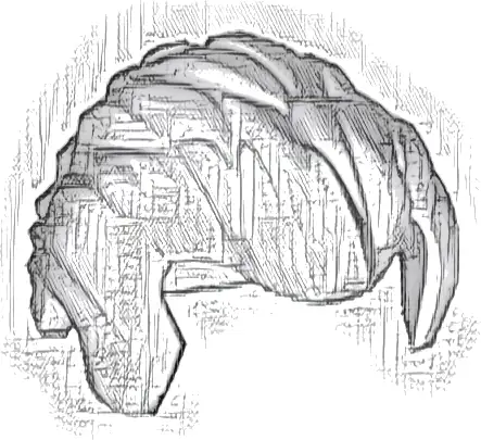 Minifigure, Hair Short Swept Back with Sideburns and Widow's Peak