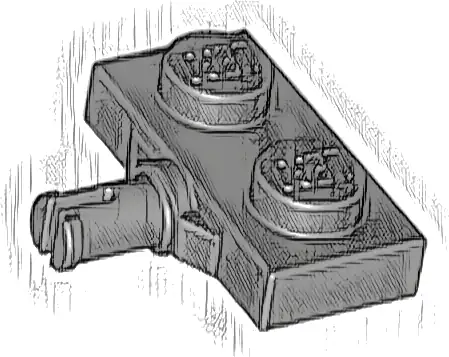 Plate, Modified 1 x 2 with Wheel Holder