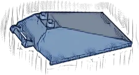 Windscreen 8 x 4 x 2 with 2 Studs and Bar Handle