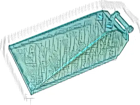 Windscreen 8 x 4 x 2 with 2 Studs and Bar Handle