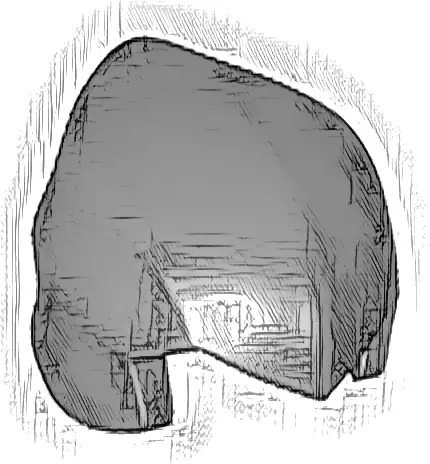 Minifigure, Headgear Ninjago Wrap / Hood Smooth