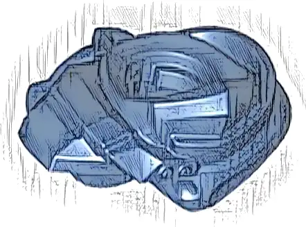 Część LEGO® 2188 Minifigurka, zbroja naramienna i owijka z pochwą na 2 katany