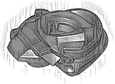 Minifigure Armor Shoulder Pad and Wrap with Scabbard for 2 Katanas