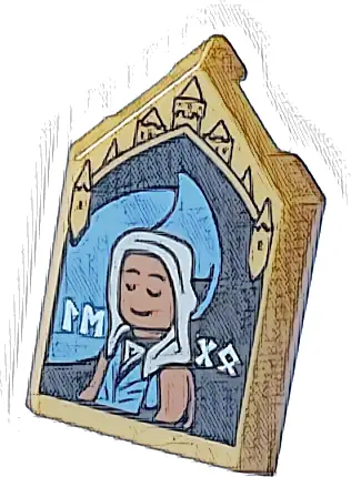 Tile, Modified 2 x 3 Pentagonal with HP Portrait - Edessa Sakndenberg Pattern