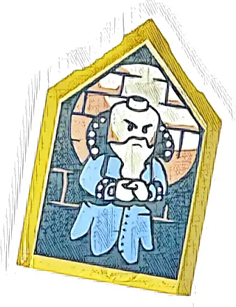 Tile, Modified 2 x 3 Pentagonal with HP Portrait - Salazar Slytherin Pattern