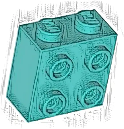 Brick, Modified 1 x 2 x 1 2/3 with Studs on Side