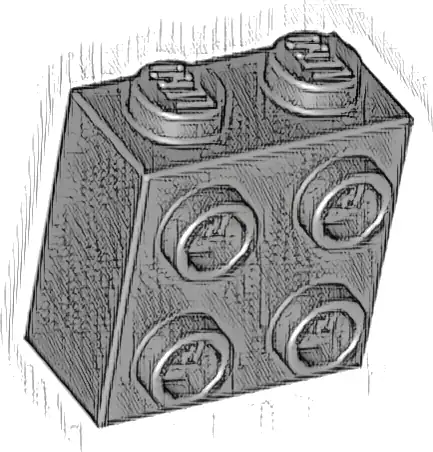 Brick, Modified 1 x 2 x 1 2/3 with Studs on Side