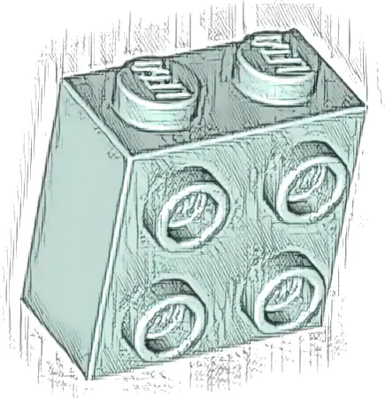 Brick, Modified 1 x 2 x 1 2/3 with Studs on Side