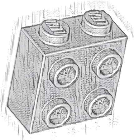 Brick, Modified 1 x 2 x 1 2/3 with Studs on Side