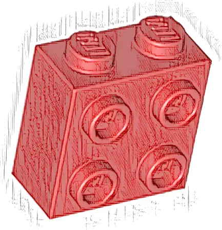 Brick, Modified 1 x 2 x 1 2/3 with Studs on Side