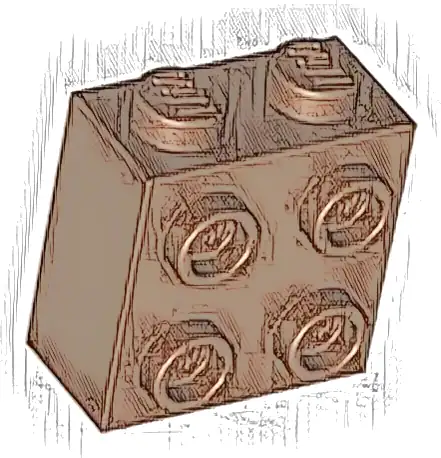 Brick, Modified 1 x 2 x 1 2/3 with Studs on Side