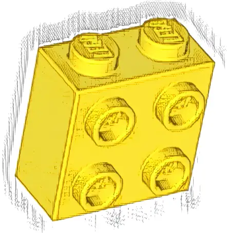 Brick, Modified 1 x 2 x 1 2/3 with Studs on Side