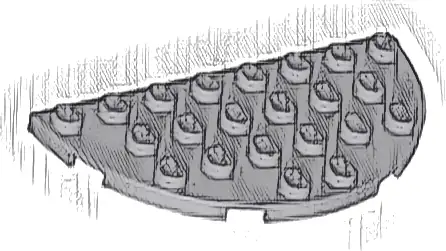 Plate, Round Half 4 x 8