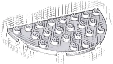 Plate, Round Half 4 x 8