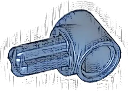 Technic, Axle and Pin Connector Hub with 1L Axle