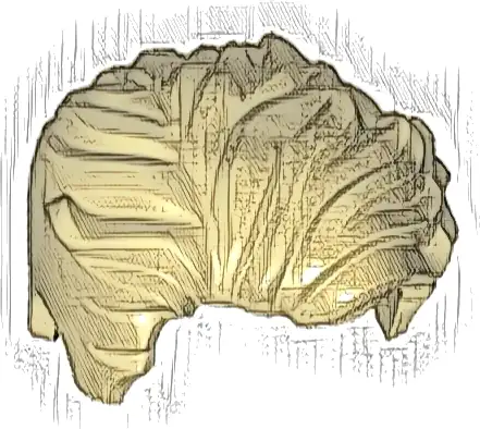 Minifigure, Hair Swept Left Tousled with Slight Widow's Peak and Short Sideburns